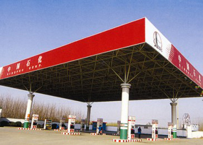 广西中石化加油站网架